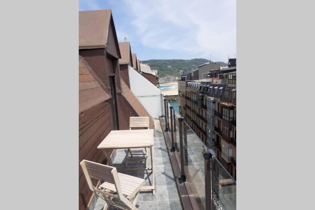 Apartamento Luxury Duplex Penthouse With Terrace-Old Town San Sebastián Exterior foto