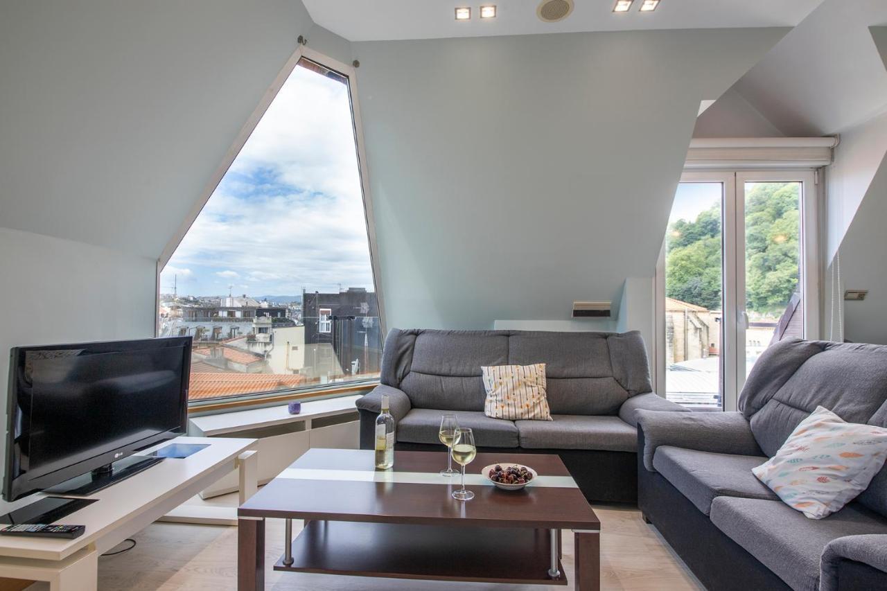 Apartamento Luxury Duplex Penthouse With Terrace-Old Town San Sebastián Exterior foto