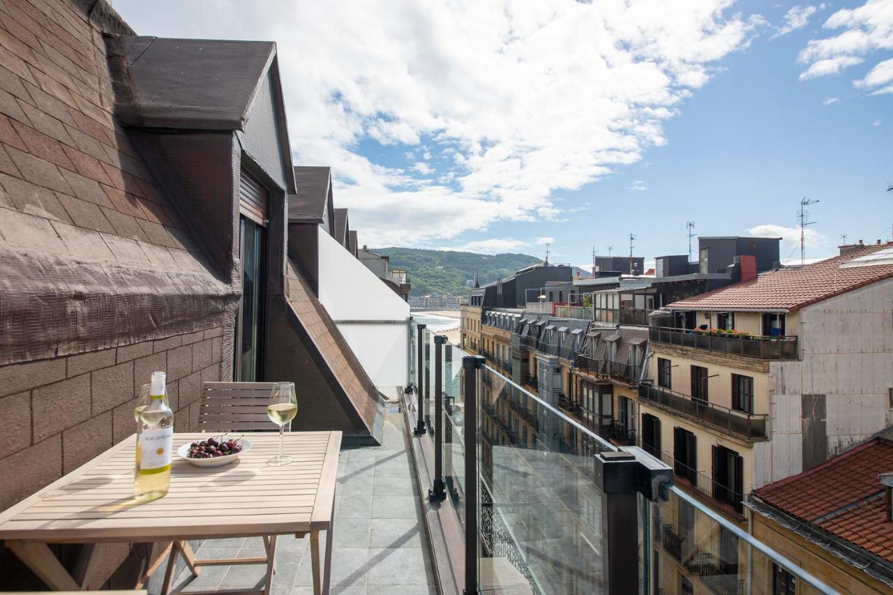 Apartamento Luxury Duplex Penthouse With Terrace-Old Town San Sebastián Exterior foto