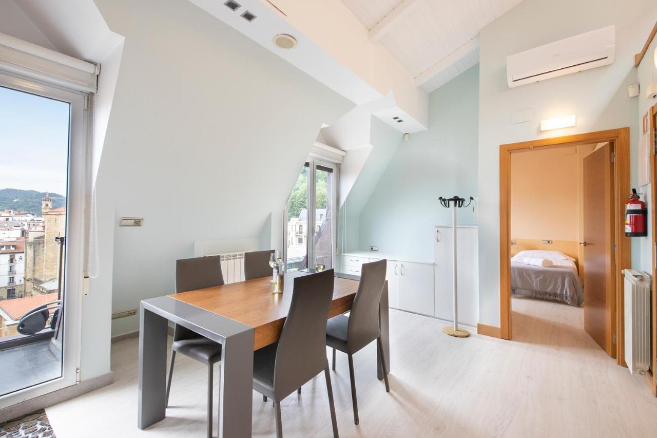 Apartamento Luxury Duplex Penthouse With Terrace-Old Town San Sebastián Exterior foto