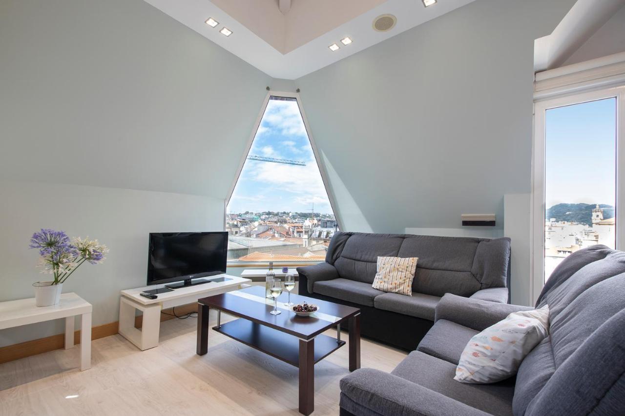 Apartamento Luxury Duplex Penthouse With Terrace-Old Town San Sebastián Exterior foto